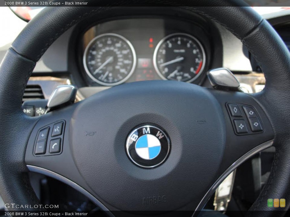 Black Interior Steering Wheel for the 2008 BMW 3 Series 328i Coupe #38138506