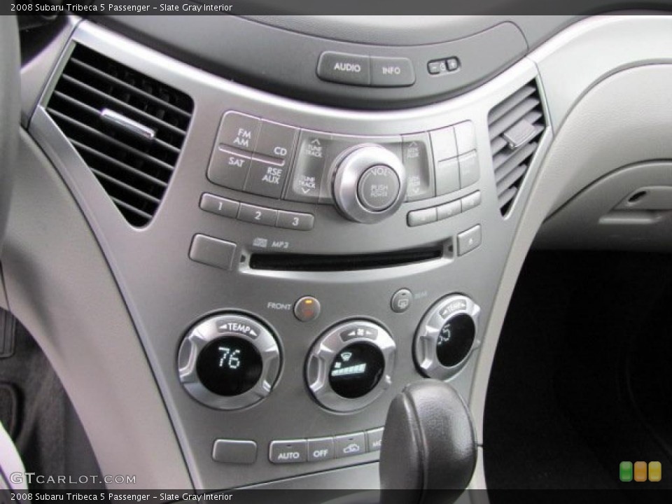 Slate Gray Interior Controls for the 2008 Subaru Tribeca 5 Passenger #38138850