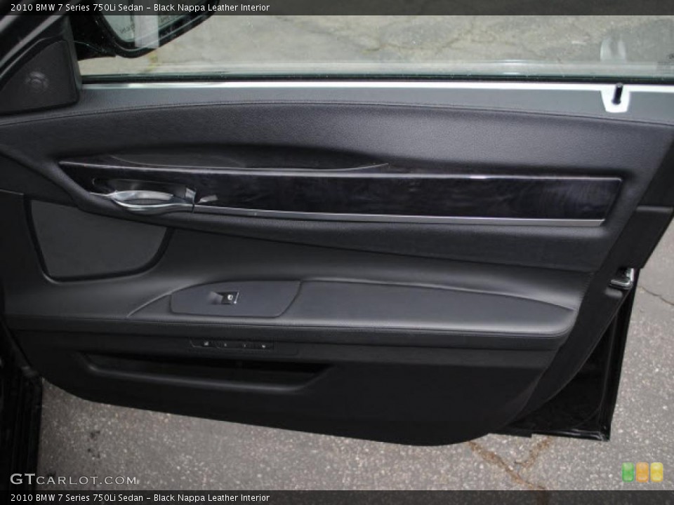 Black Nappa Leather Interior Photo for the 2010 BMW 7 Series 750Li Sedan #38139418