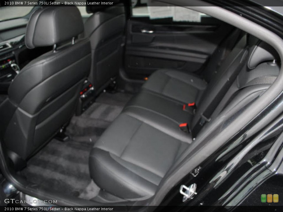 Black Nappa Leather Interior Photo for the 2010 BMW 7 Series 750Li Sedan #38139546