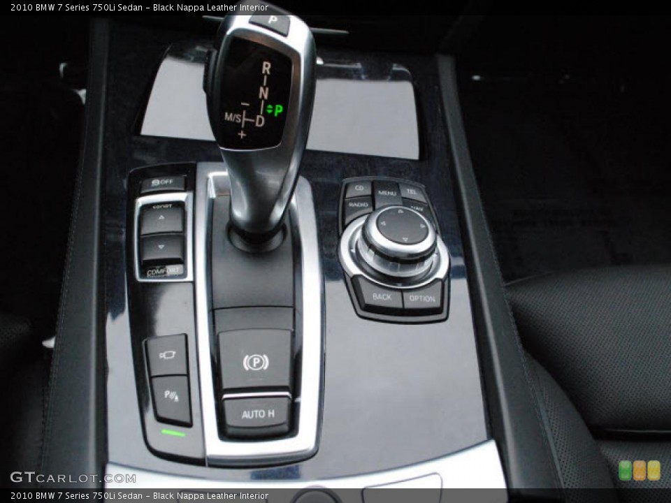 Black Nappa Leather Interior Transmission for the 2010 BMW 7 Series 750Li Sedan #38139706