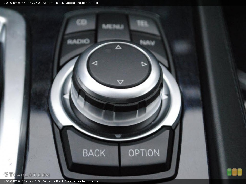 Black Nappa Leather Interior Controls for the 2010 BMW 7 Series 750Li Sedan #38139762