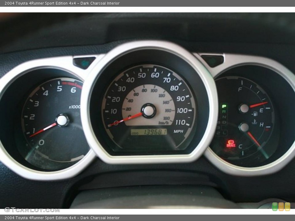 Dark Charcoal Interior Gauges for the 2004 Toyota 4Runner Sport Edition 4x4 #38140590