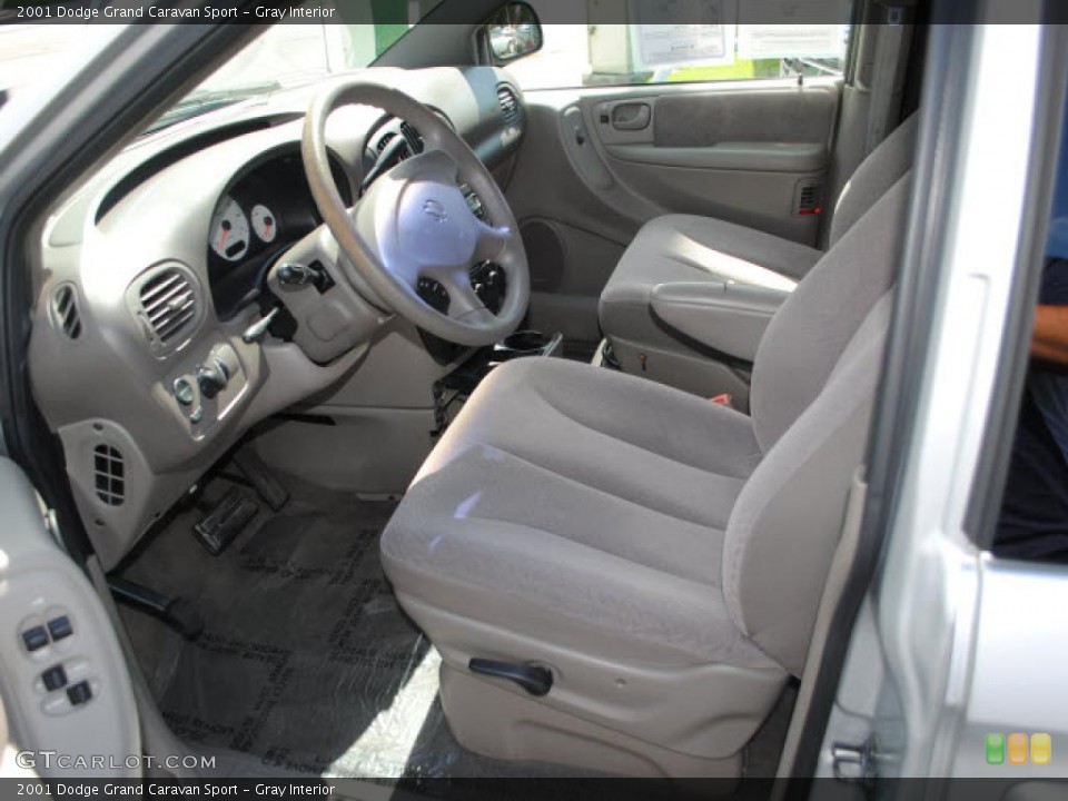 Gray 2001 Dodge Grand Caravan Interiors