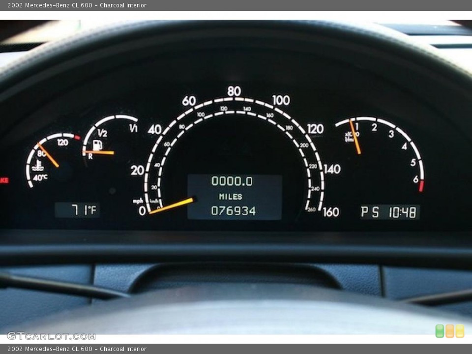Charcoal Interior Gauges for the 2002 Mercedes-Benz CL 600 #38142070