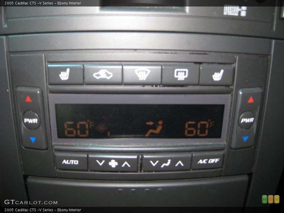 Ebony Interior Controls for the 2005 Cadillac CTS -V Series #38142382