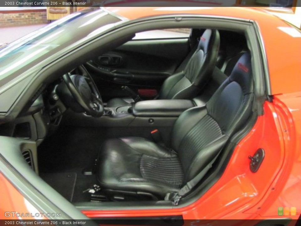 Black Interior Photo for the 2003 Chevrolet Corvette Z06 #38143898