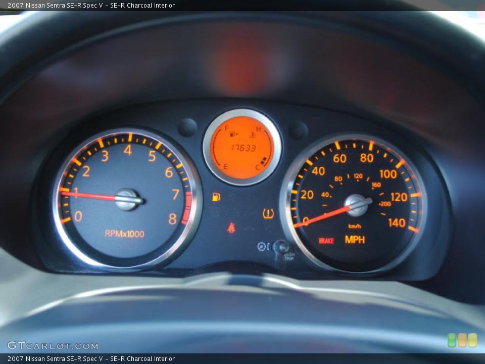 SE-R Charcoal Interior Gauges for the 2007 Nissan Sentra SE-R Spec V #38144746