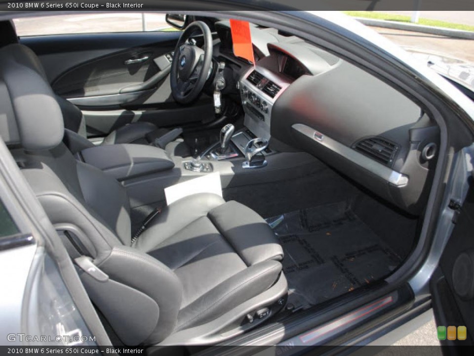 Black Interior Photo for the 2010 BMW 6 Series 650i Coupe #38148499