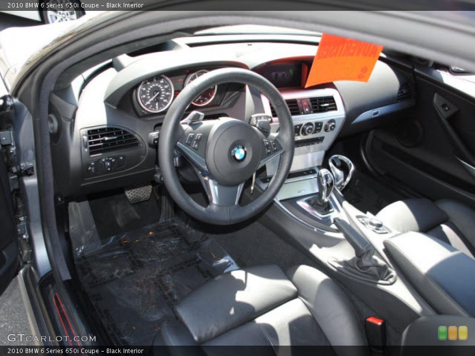 Black Interior Photo for the 2010 BMW 6 Series 650i Coupe #38148627