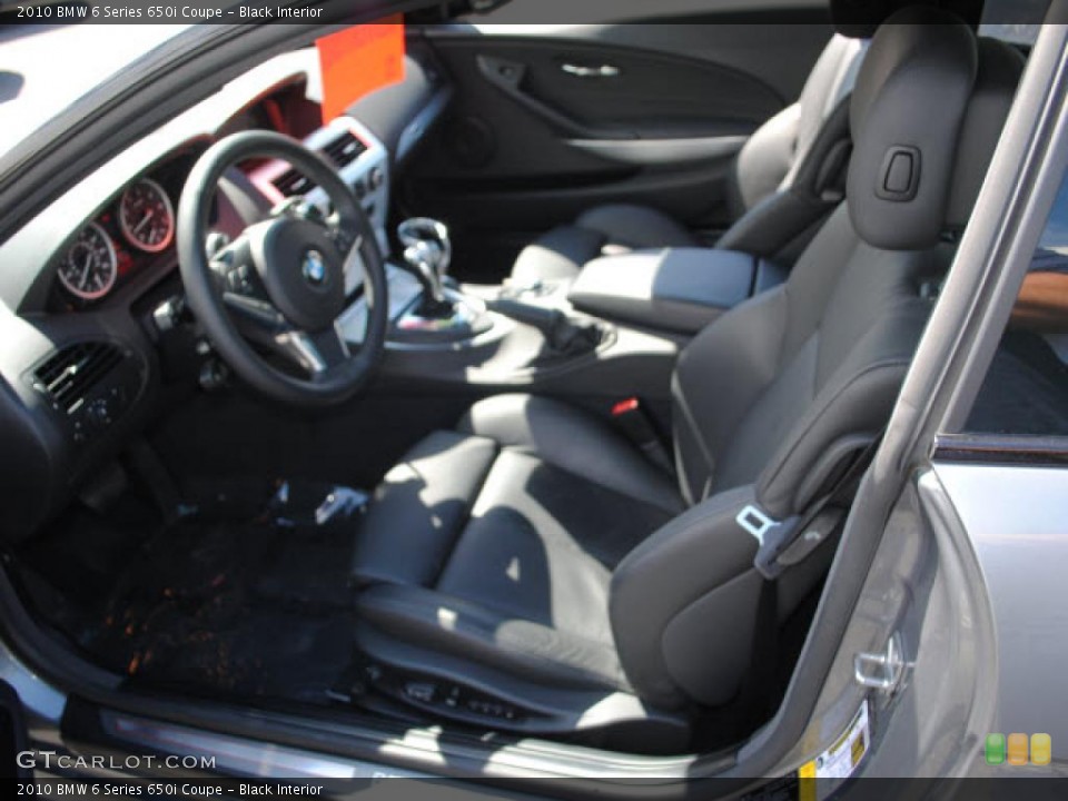 Black Interior Photo for the 2010 BMW 6 Series 650i Coupe #38148643