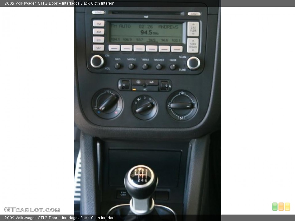 Interlagos Black Cloth Interior Controls for the 2009 Volkswagen GTI 2 Door #38148671