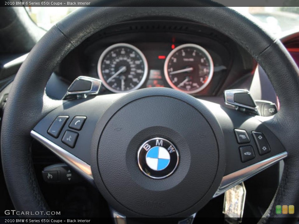 Black Interior Steering Wheel for the 2010 BMW 6 Series 650i Coupe #38148751