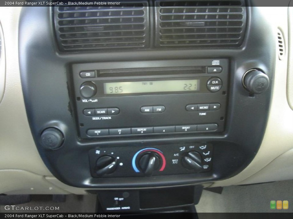 Black/Medium Pebble Interior Controls for the 2004 Ford Ranger XLT SuperCab #38150180