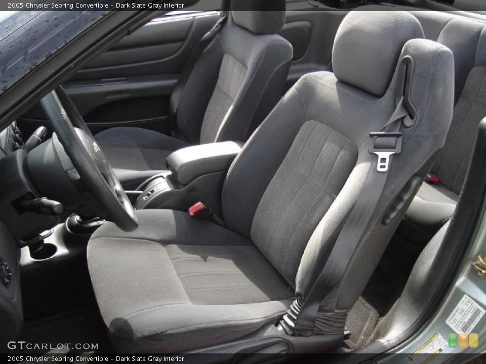 Dark Slate Gray Interior Photo for the 2005 Chrysler Sebring Convertible #38150752