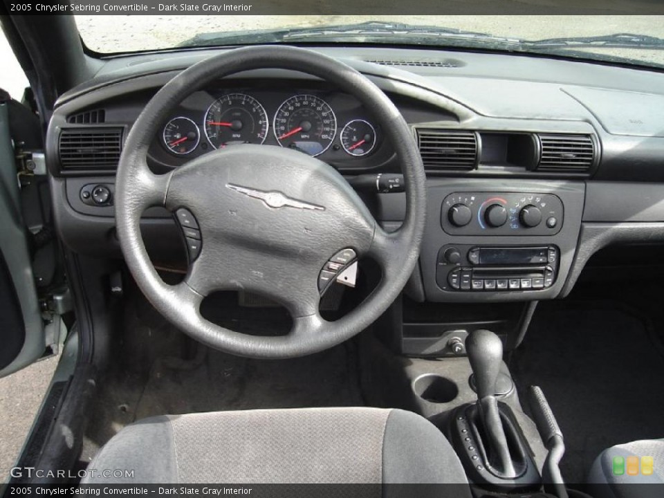 Dark Slate Gray Interior Dashboard for the 2005 Chrysler Sebring Convertible #38150848