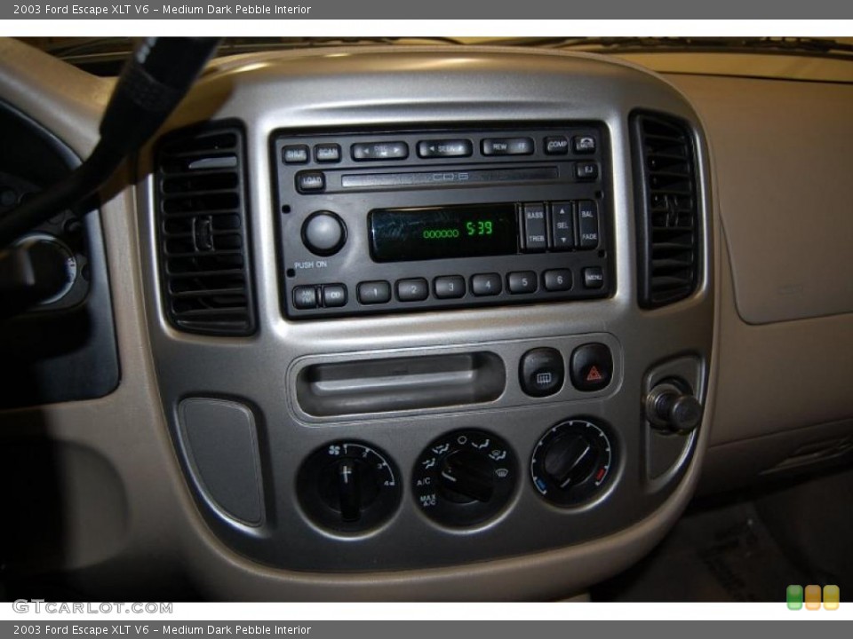 Medium Dark Pebble Interior Controls for the 2003 Ford Escape XLT V6 #38151004