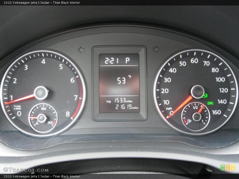Titan Black Interior Gauges for the 2010 Volkswagen Jetta S Sedan #38151462
