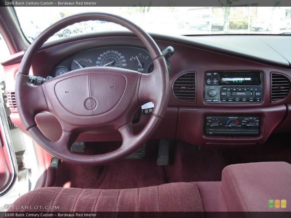 Bordeaux Red Interior Dashboard for the 1998 Buick Century Custom #38151748