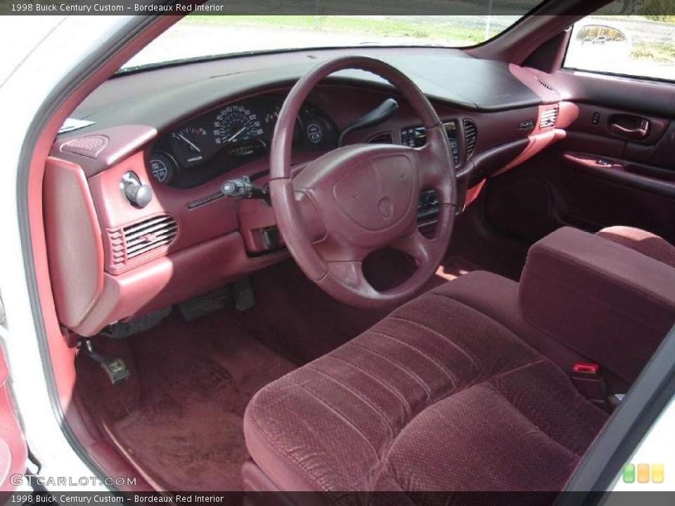 Bordeaux Red Interior Photo for the 1998 Buick Century Custom #38151776