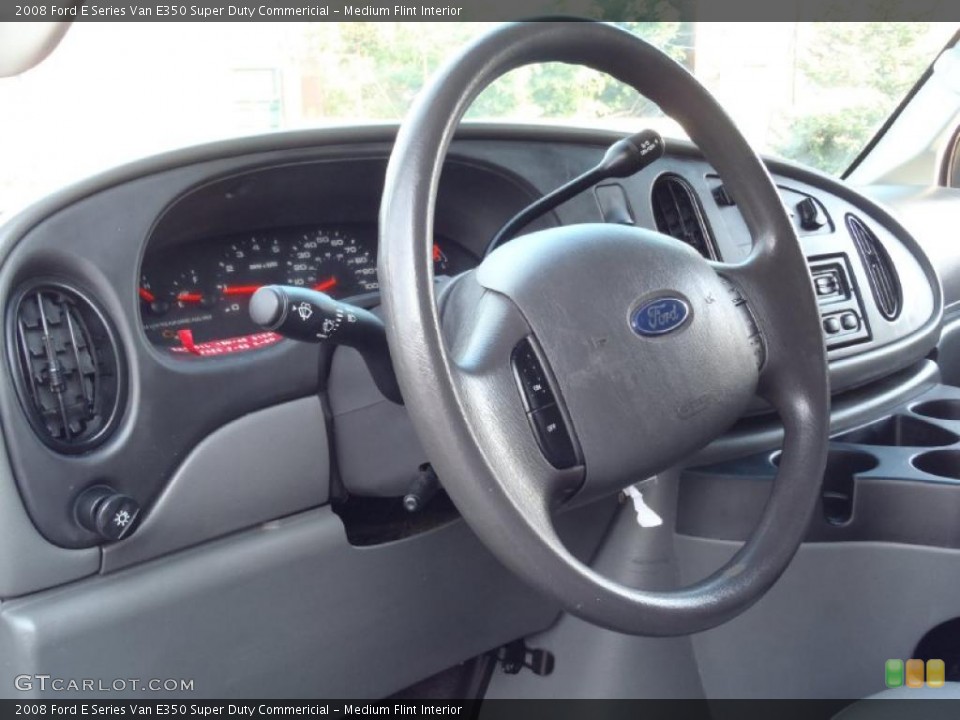 Medium Flint Interior Steering Wheel for the 2008 Ford E Series Van E350 Super Duty Commericial #38152452