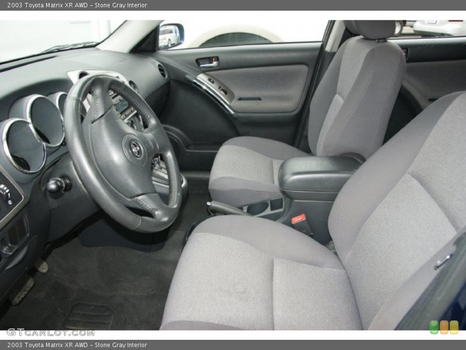 Stone Gray Interior Photo for the 2003 Toyota Matrix XR AWD #38153920