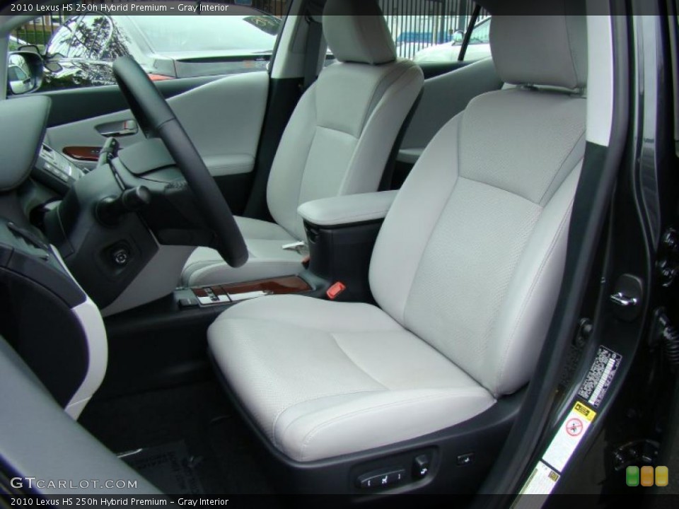 Gray Interior Photo for the 2010 Lexus HS 250h Hybrid Premium #38156421