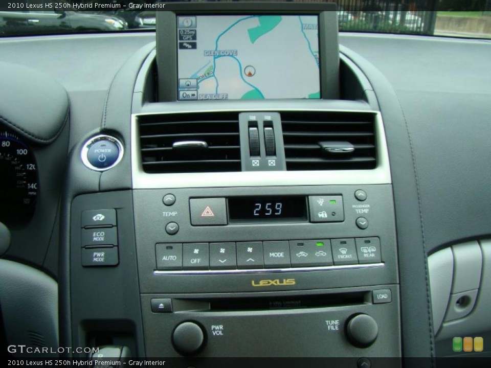 Gray Interior Navigation for the 2010 Lexus HS 250h Hybrid Premium #38156473