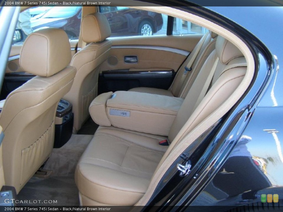 Black/Natural Brown Interior Photo for the 2004 BMW 7 Series 745i Sedan #38157223