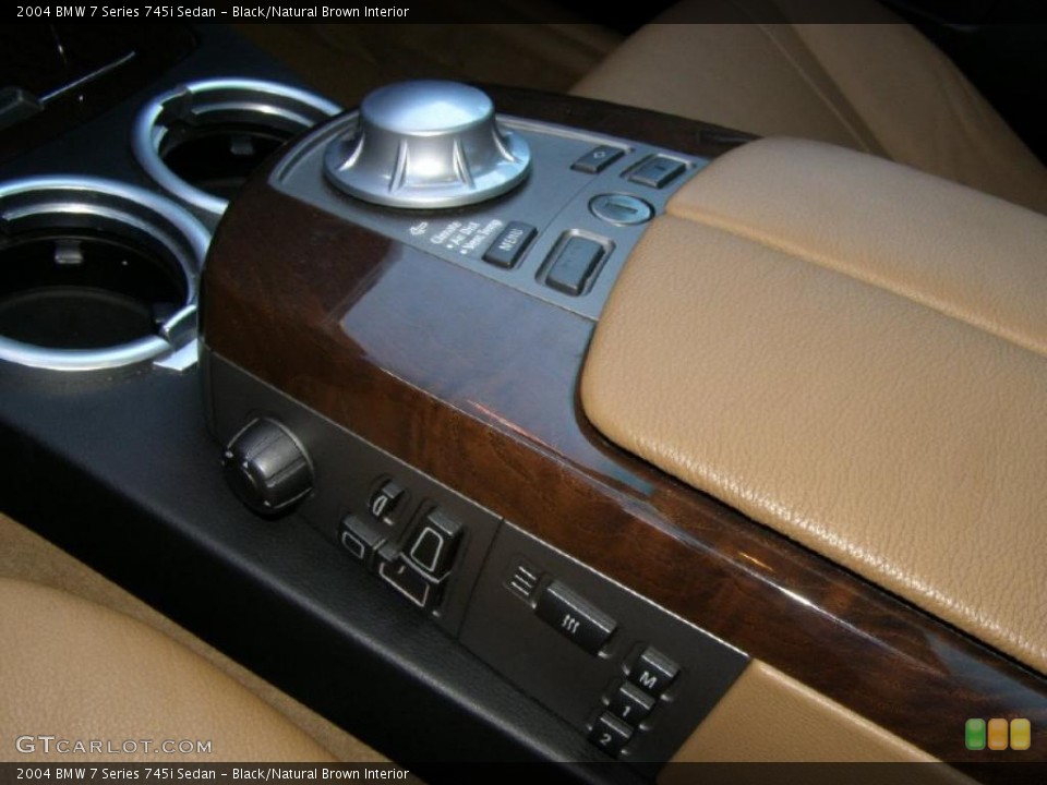 Black/Natural Brown Interior Controls for the 2004 BMW 7 Series 745i Sedan #38157285
