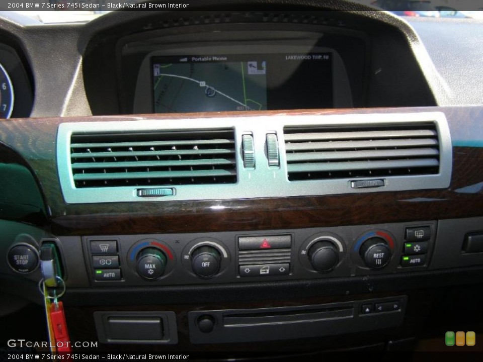 Black/Natural Brown Interior Controls for the 2004 BMW 7 Series 745i Sedan #38157297