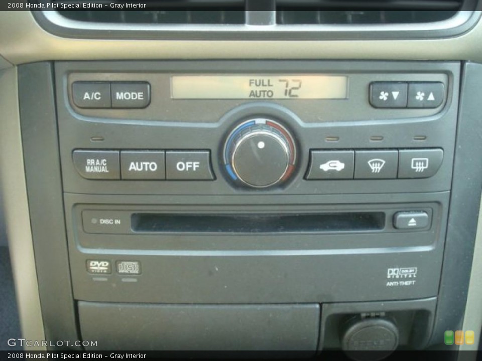 Gray Interior Controls for the 2008 Honda Pilot Special Edition #38157785