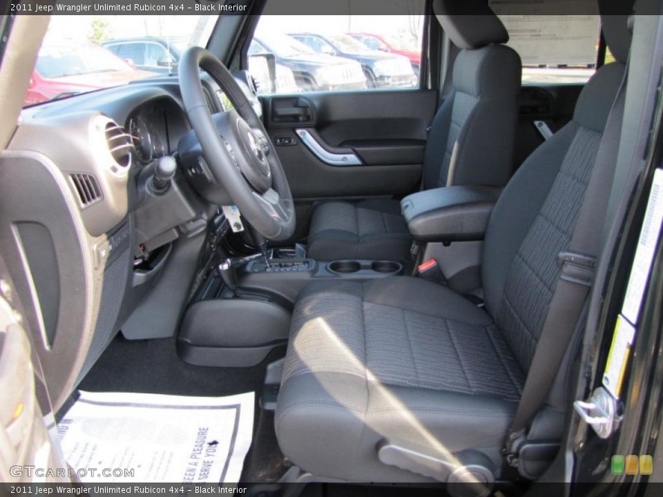 Black Interior Photo for the 2011 Jeep Wrangler Unlimited Rubicon 4x4 #38162709