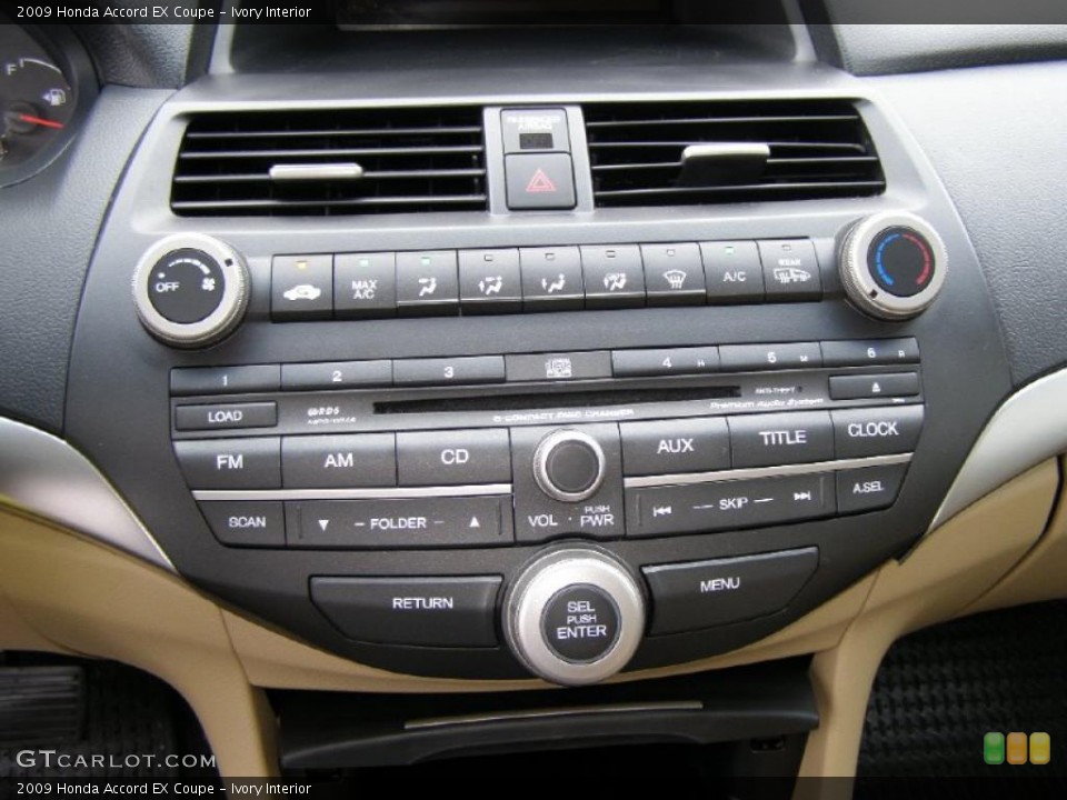 Ivory Interior Controls for the 2009 Honda Accord EX Coupe #38164134