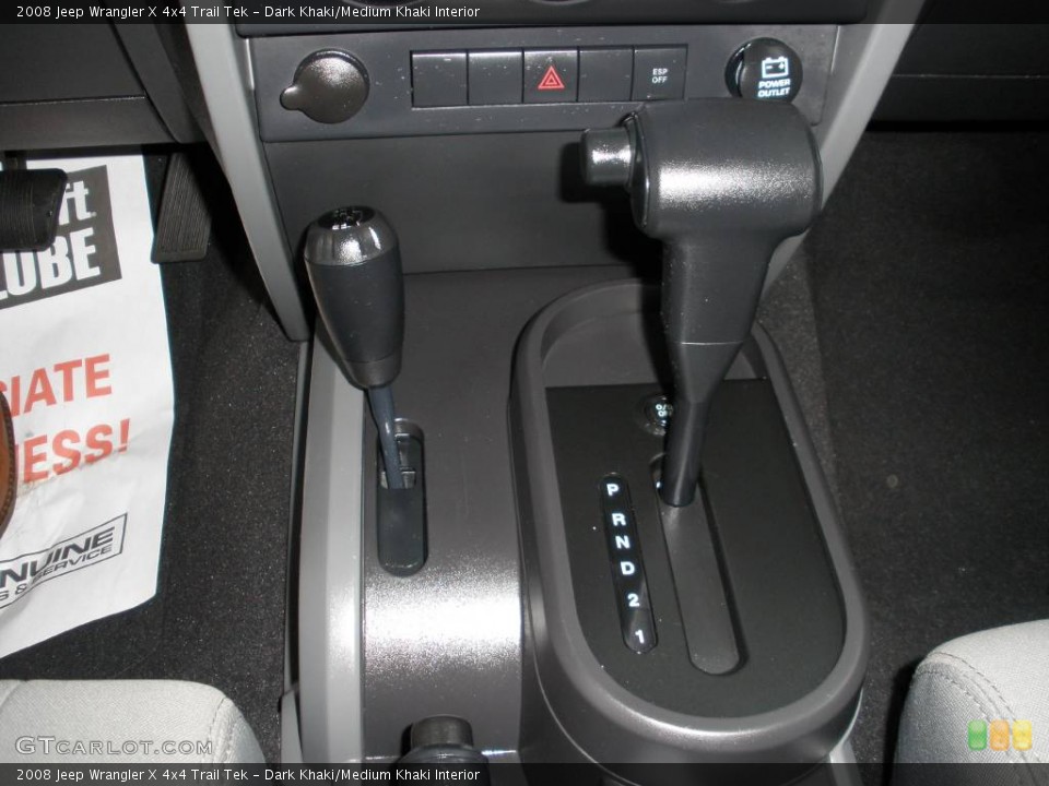 Dark Khaki/Medium Khaki Interior Transmission for the 2008 Jeep Wrangler X 4x4 Trail Tek #381645