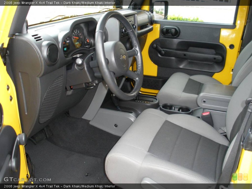 Dark Khaki/Medium Khaki Interior Photo for the 2008 Jeep Wrangler X 4x4 Trail Tek #381650