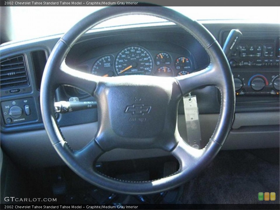 Graphite/Medium Gray Interior Steering Wheel for the 2002 Chevrolet Tahoe  #38165898
