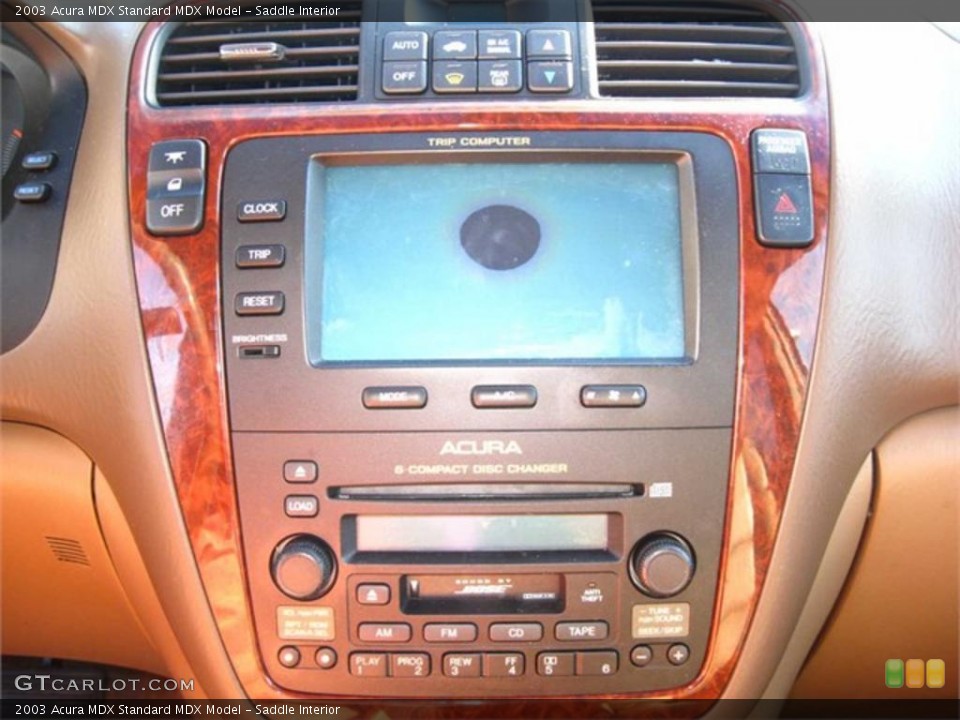 Saddle Interior Controls for the 2003 Acura MDX  #38166710