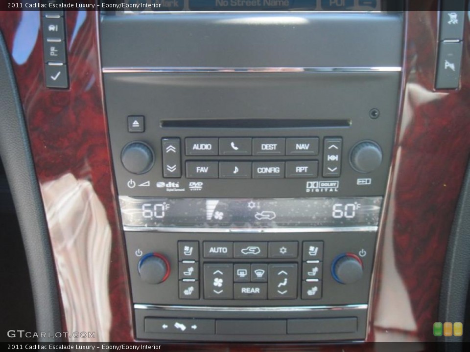 Ebony/Ebony Interior Controls for the 2011 Cadillac Escalade Luxury #38168954