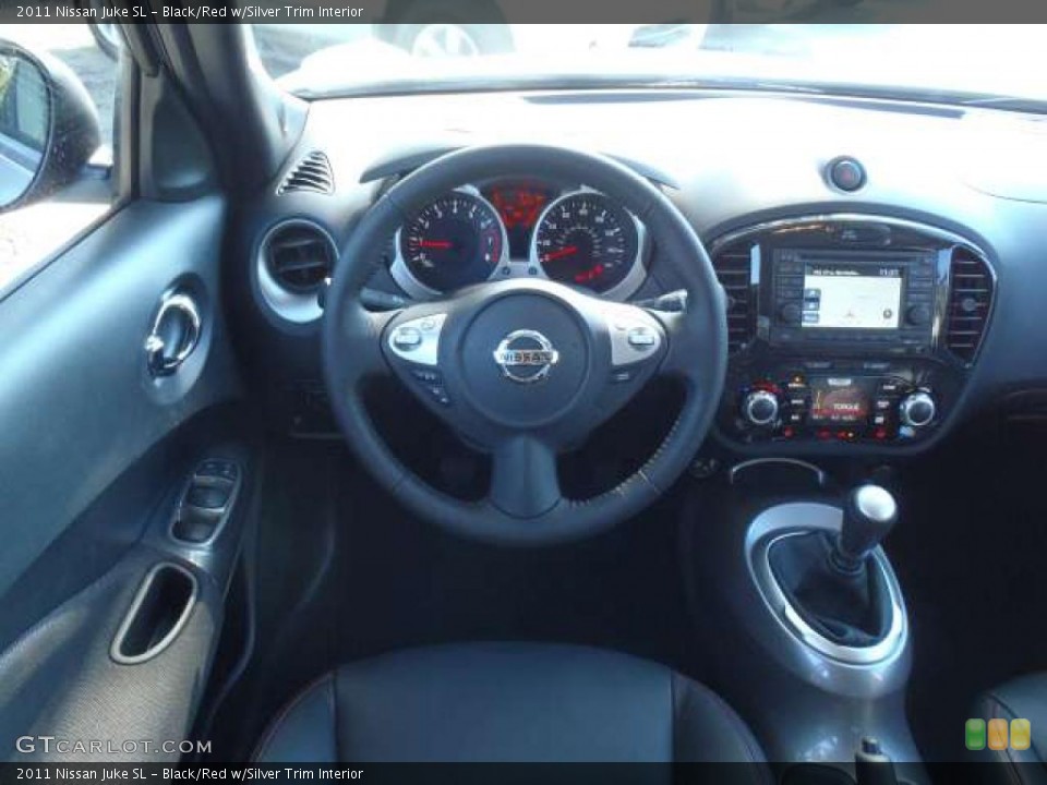 Black/Red w/Silver Trim Interior Dashboard for the 2011 Nissan Juke SL #38170548