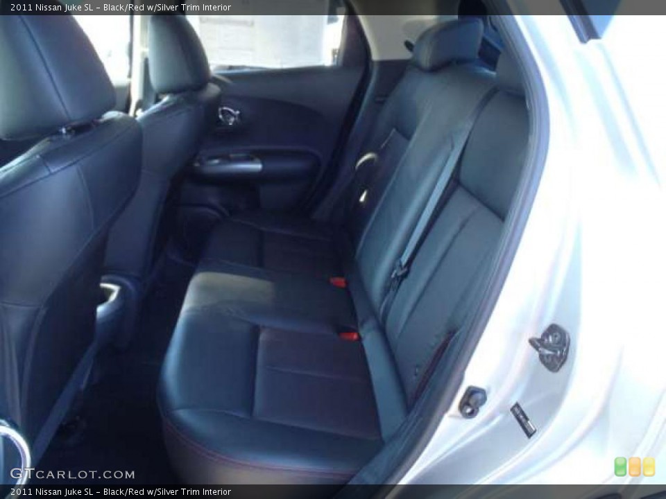 Black/Red w/Silver Trim Interior Photo for the 2011 Nissan Juke SL #38170564