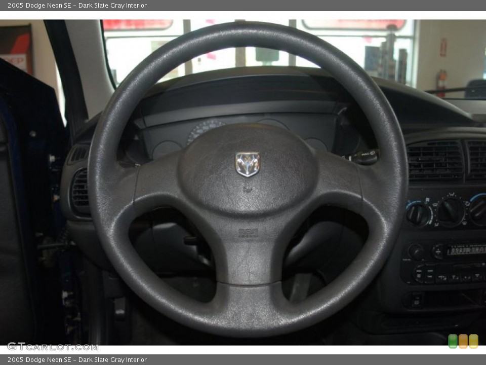 Dark Slate Gray Interior Steering Wheel for the 2005 Dodge Neon SE #38176992