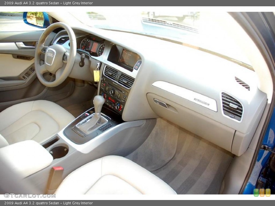 Light Grey Interior Dashboard for the 2009 Audi A4 3.2 quattro Sedan #38177548