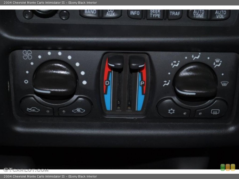 Ebony Black Interior Controls for the 2004 Chevrolet Monte Carlo Intimidator SS #38177820