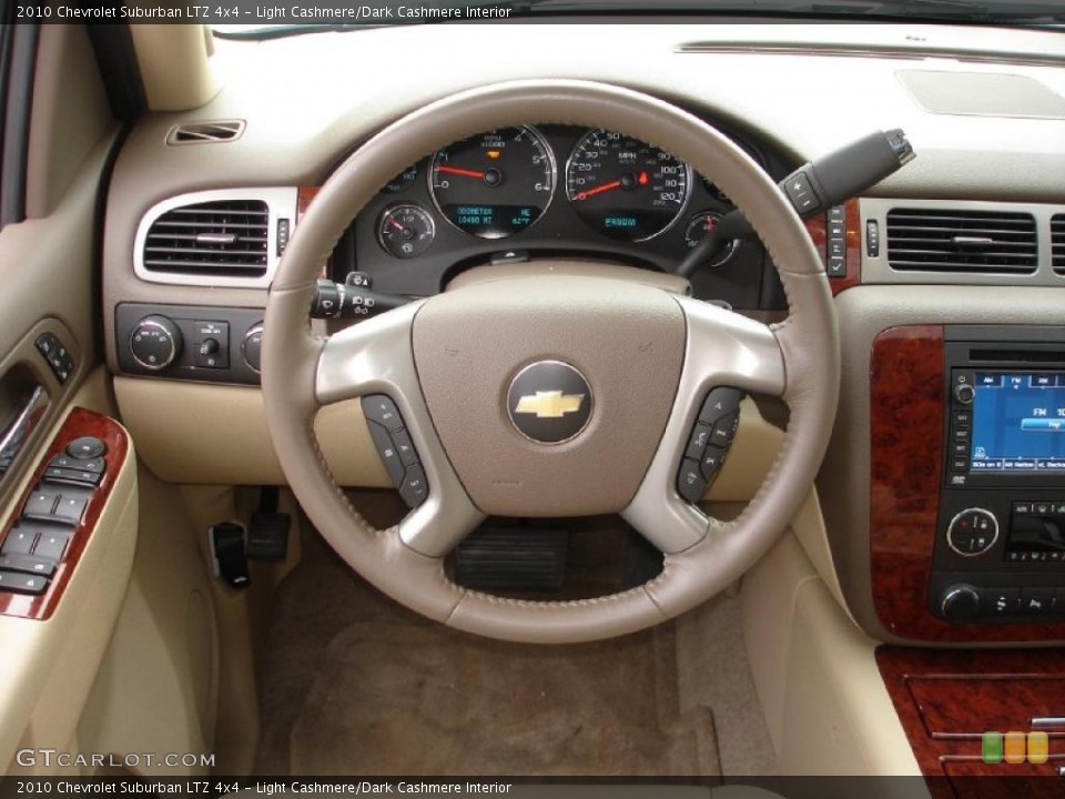 Light Cashmere/Dark Cashmere Interior Steering Wheel for the 2010 Chevrolet Suburban LTZ 4x4 #38178124