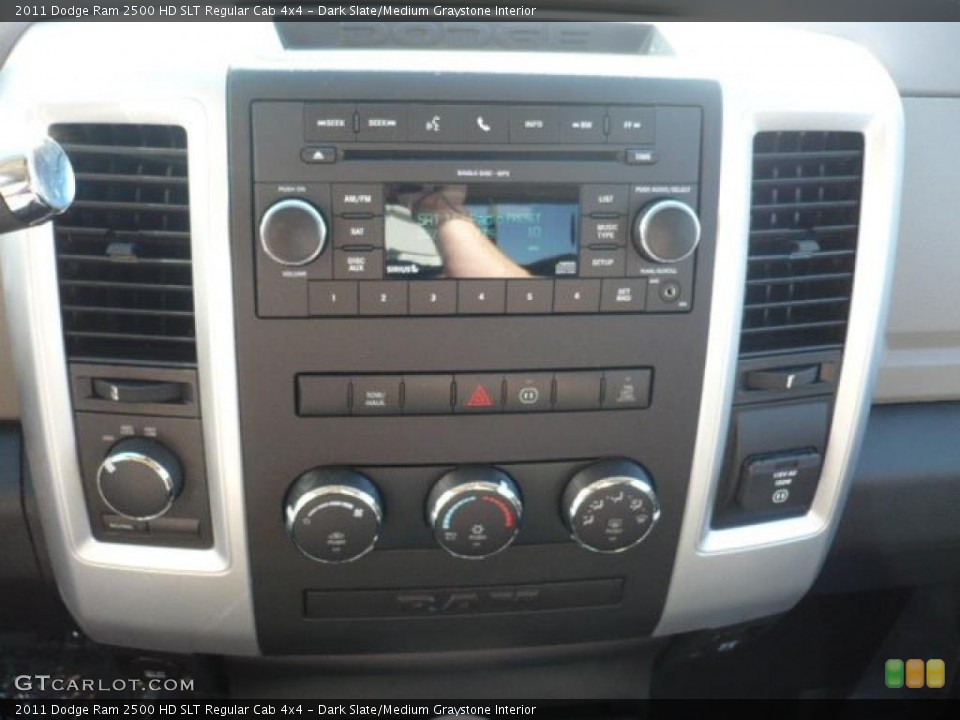 Dark Slate/Medium Graystone Interior Controls for the 2011 Dodge Ram 2500 HD SLT Regular Cab 4x4 #38180344