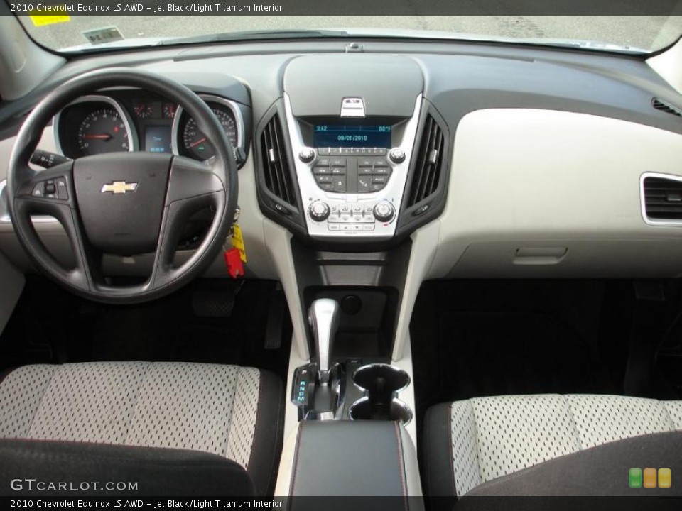 Jet Black/Light Titanium Interior Dashboard for the 2010 Chevrolet Equinox LS AWD #38181508