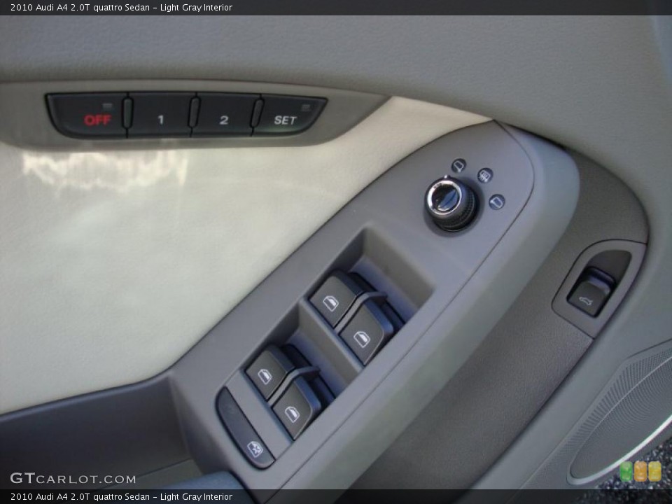 Light Gray Interior Controls for the 2010 Audi A4 2.0T quattro Sedan #38181760