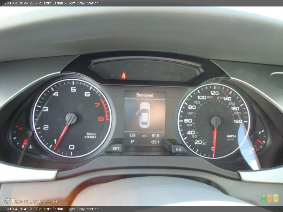 Light Gray Interior Gauges for the 2010 Audi A4 2.0T quattro Sedan #38182108