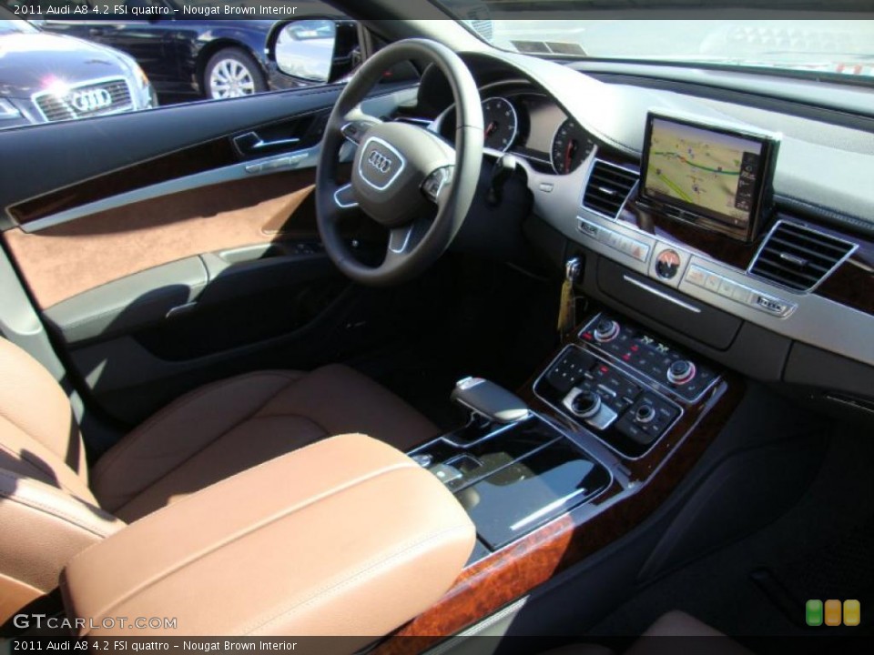 Nougat Brown Interior Photo for the 2011 Audi A8 4.2 FSI quattro #38182432